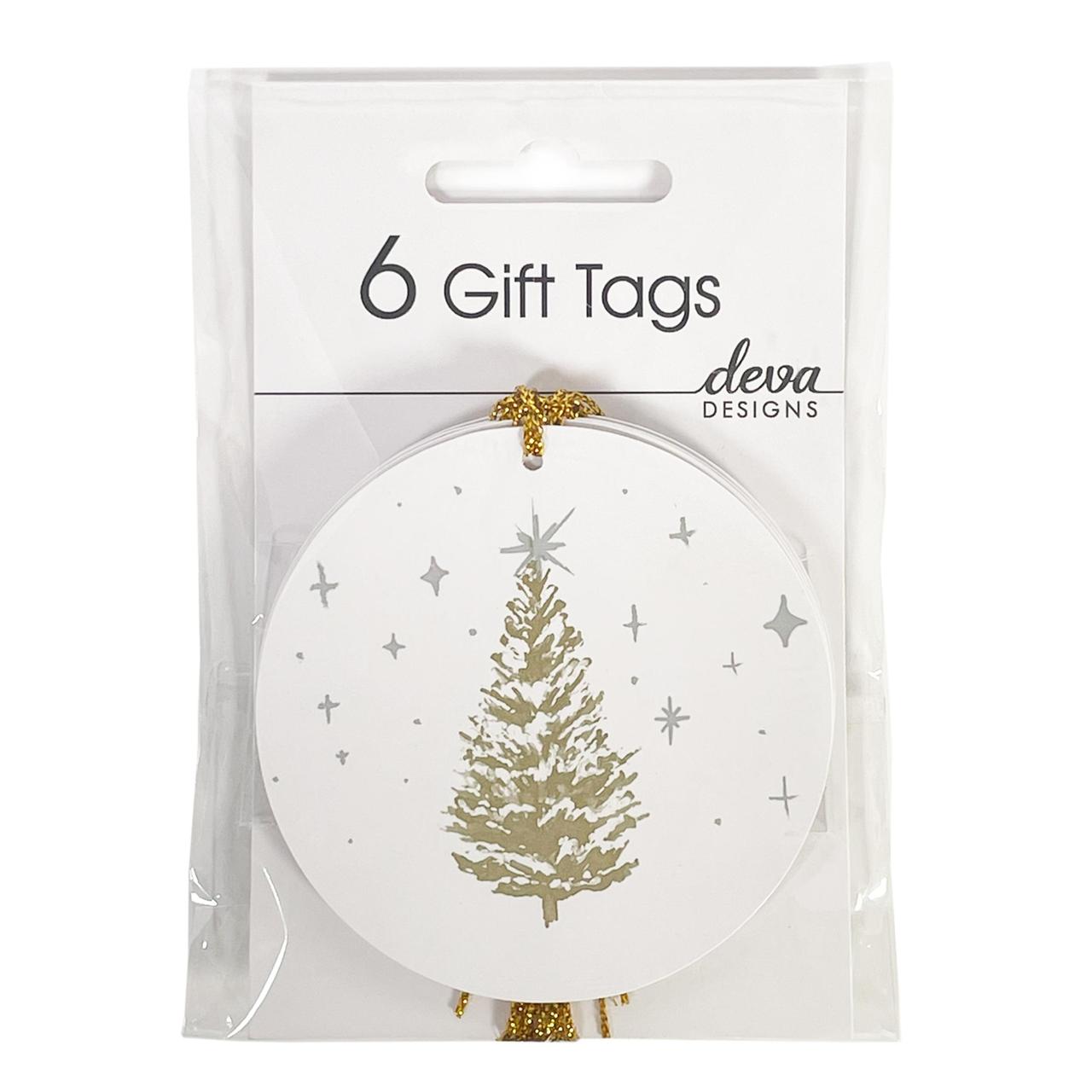 Gold Tree Christmas Gift Tags