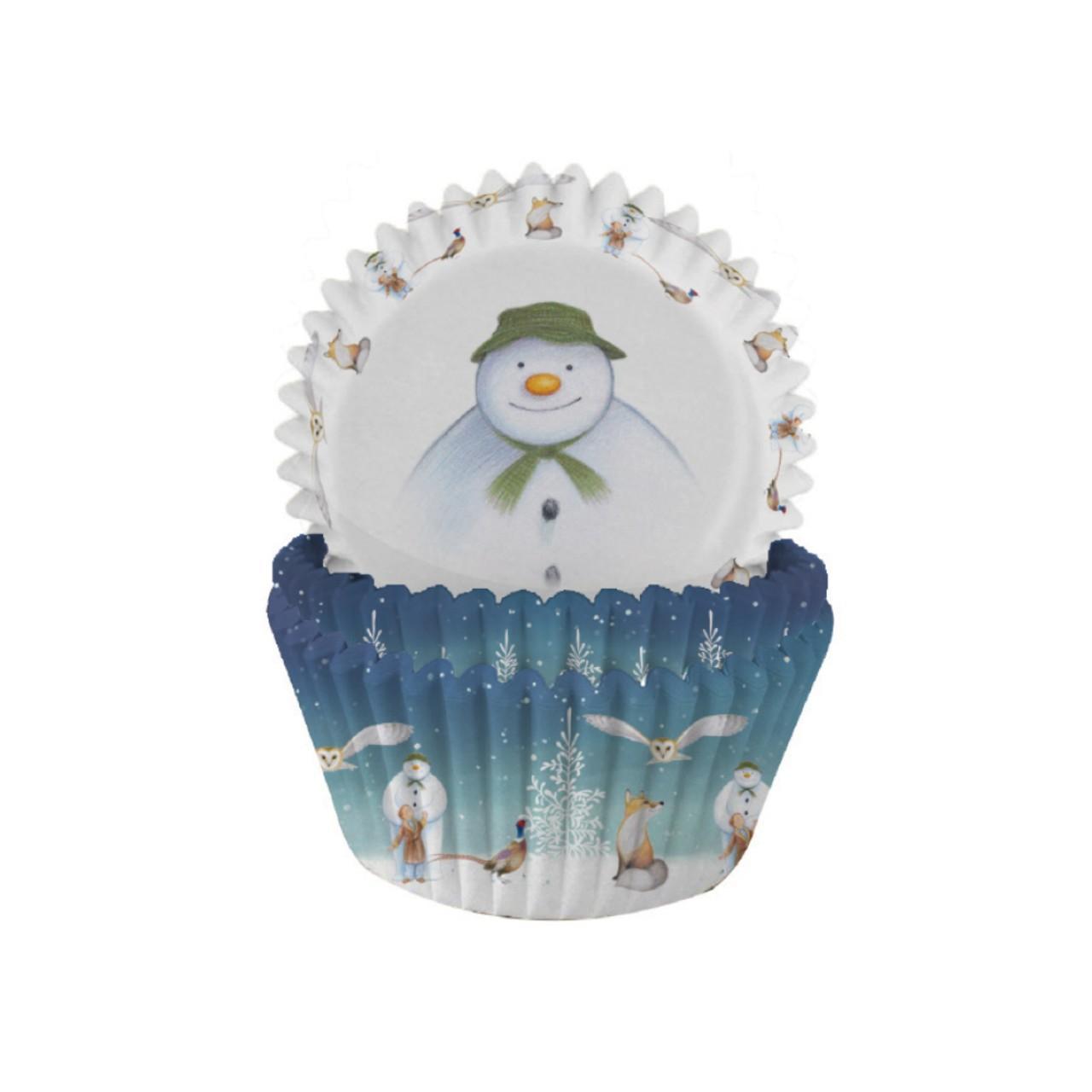 Christmas The Snowman Cupcake Cases