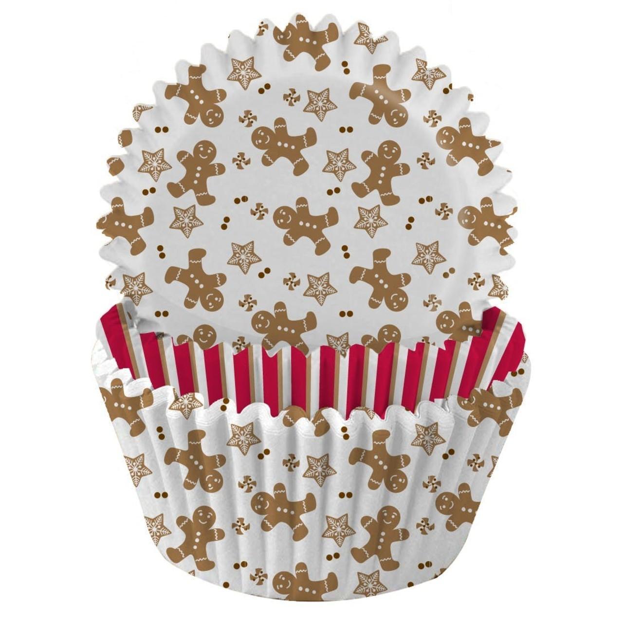 Christmas Gingerbread Man Cupcake Cases