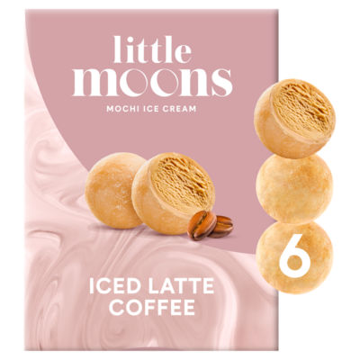 Little Moons Mochi Ice Cream Iced Latte Coffee 6 x 32g (192g)