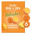 Little Moons Pineapple & Mandarin Mochi Sorbet Refreshos 6x32g