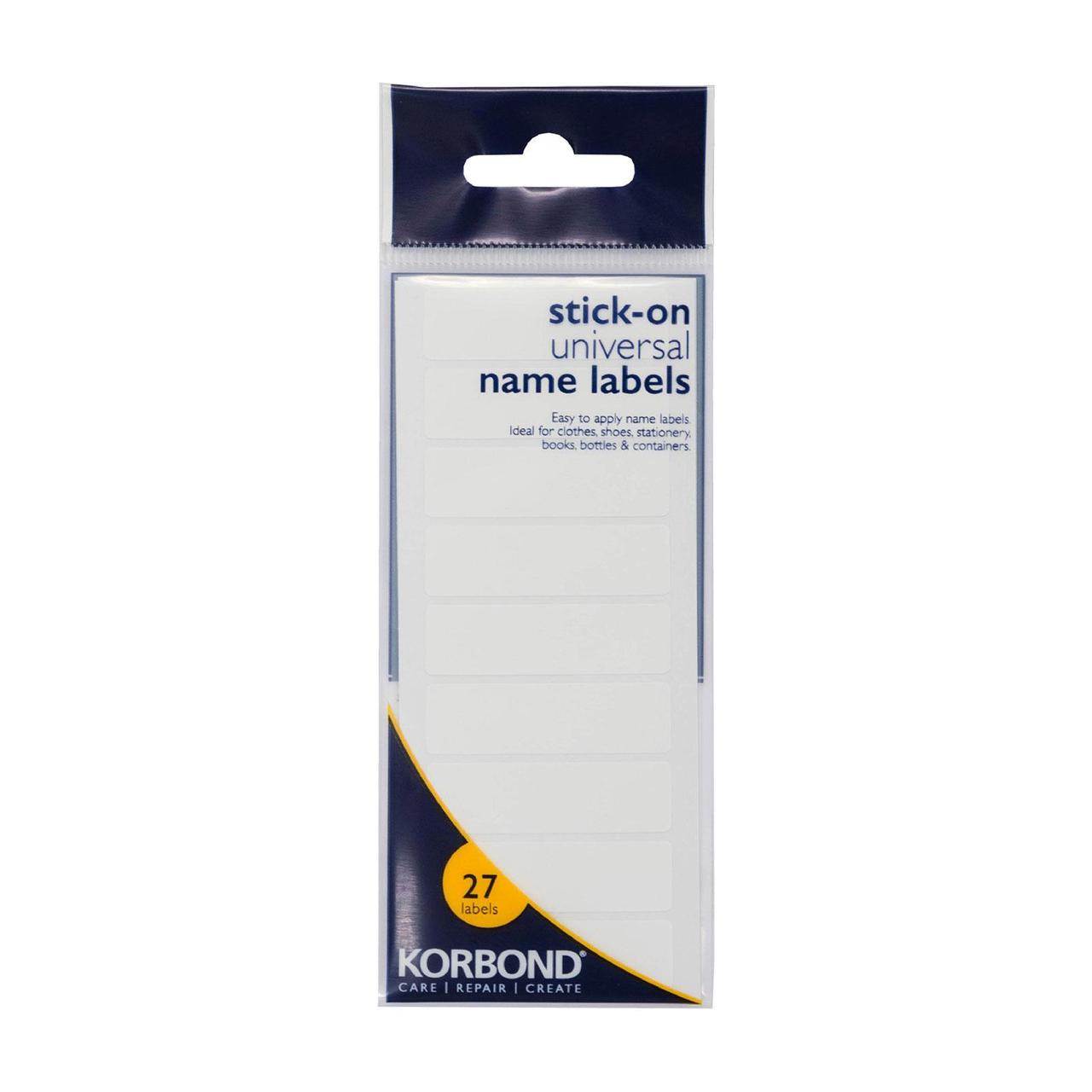 Stick-On Universal Labels - 27 Labels