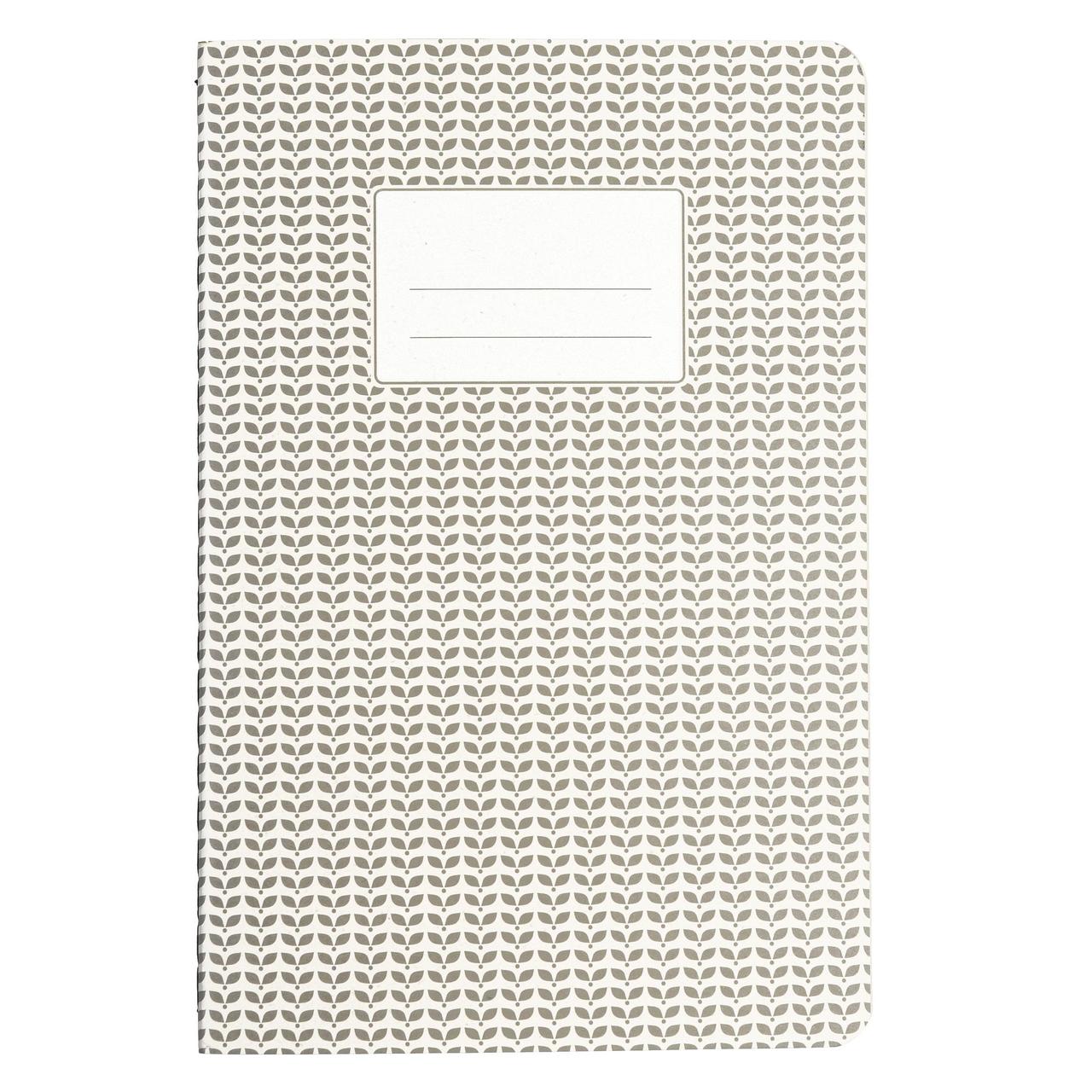 Rex London Light Grey Abstract A5 Notebook