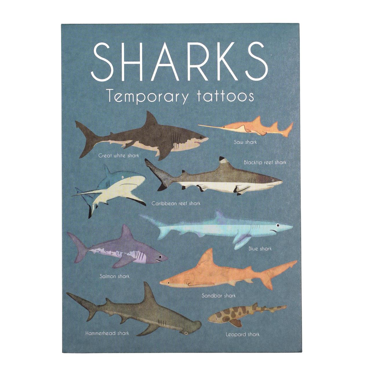 Temporary Tattoos - Shark (2 Sheets)