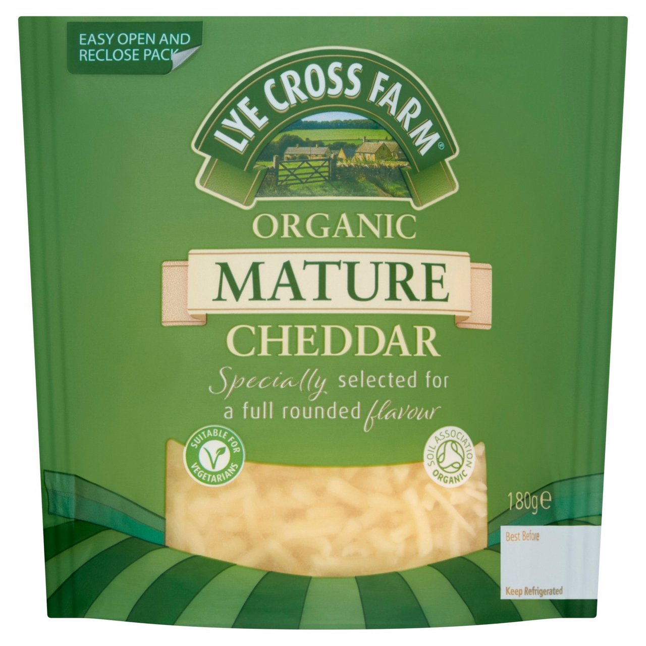 Lye Cross Farm Organic Grated Mature Cheddar