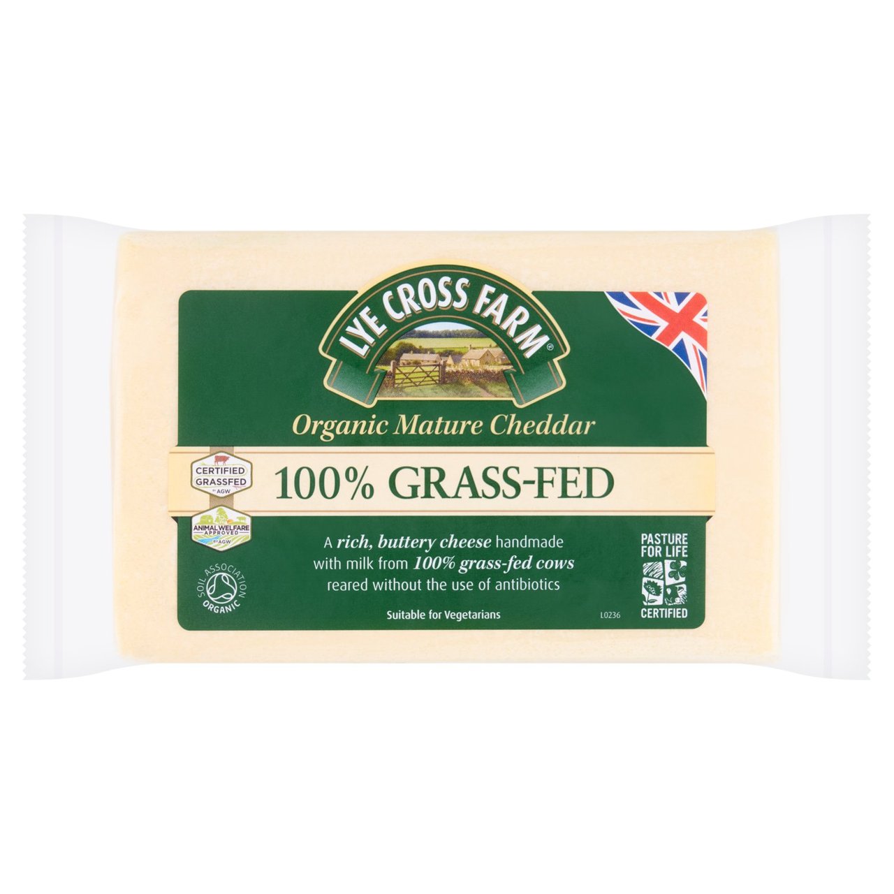 Lye Cross Farm Organic Grass-Fed Mature Cheddar