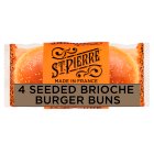 St. Pierre Seeded Brioche Burger Buns Pre-Sliced x4