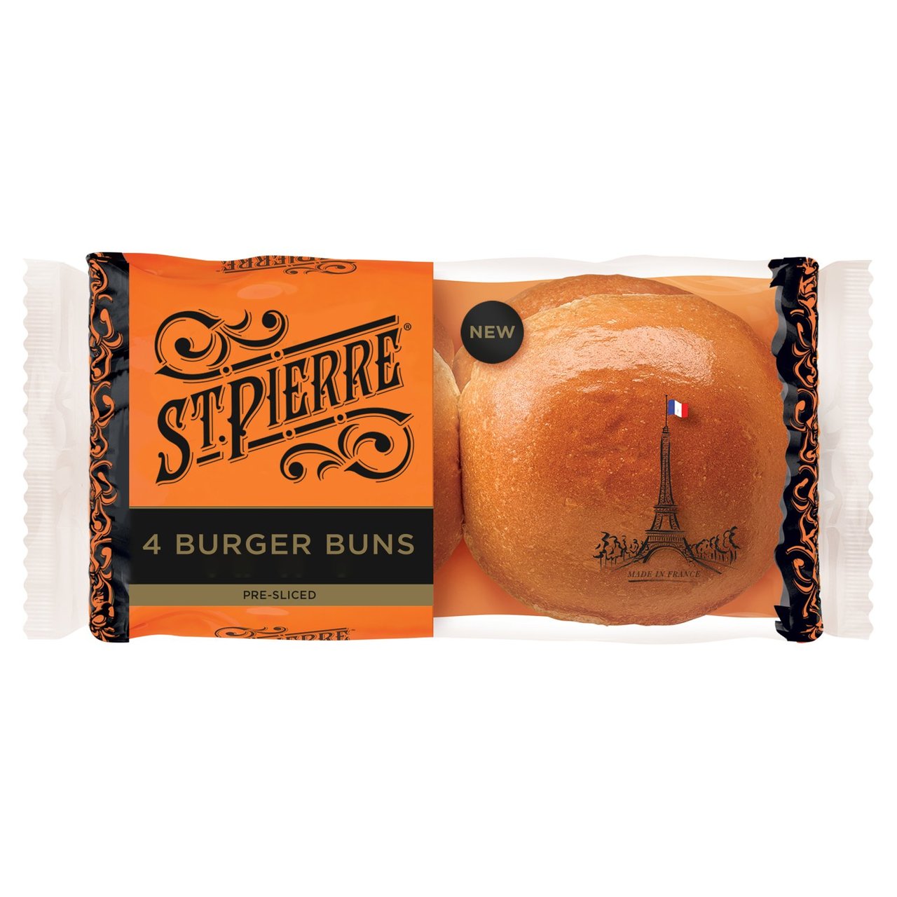 St Pierre Burger Buns x4