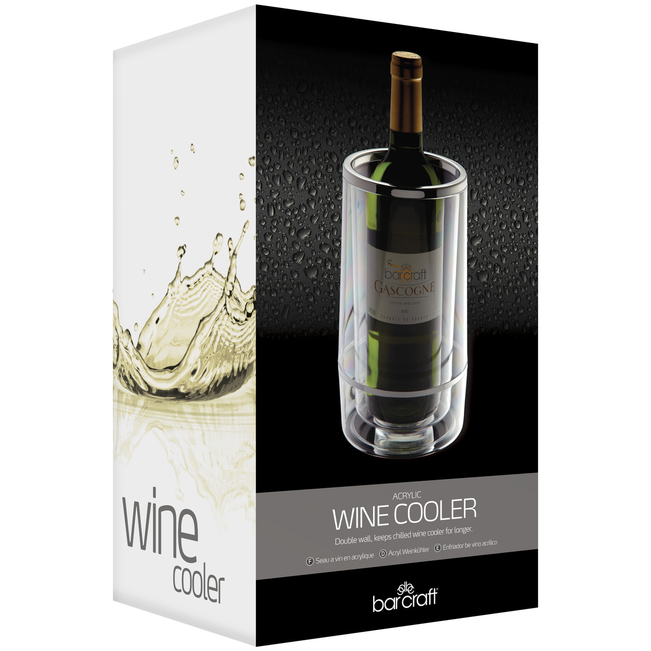 BarCraft Acrylic Double Walled Wine Cooler