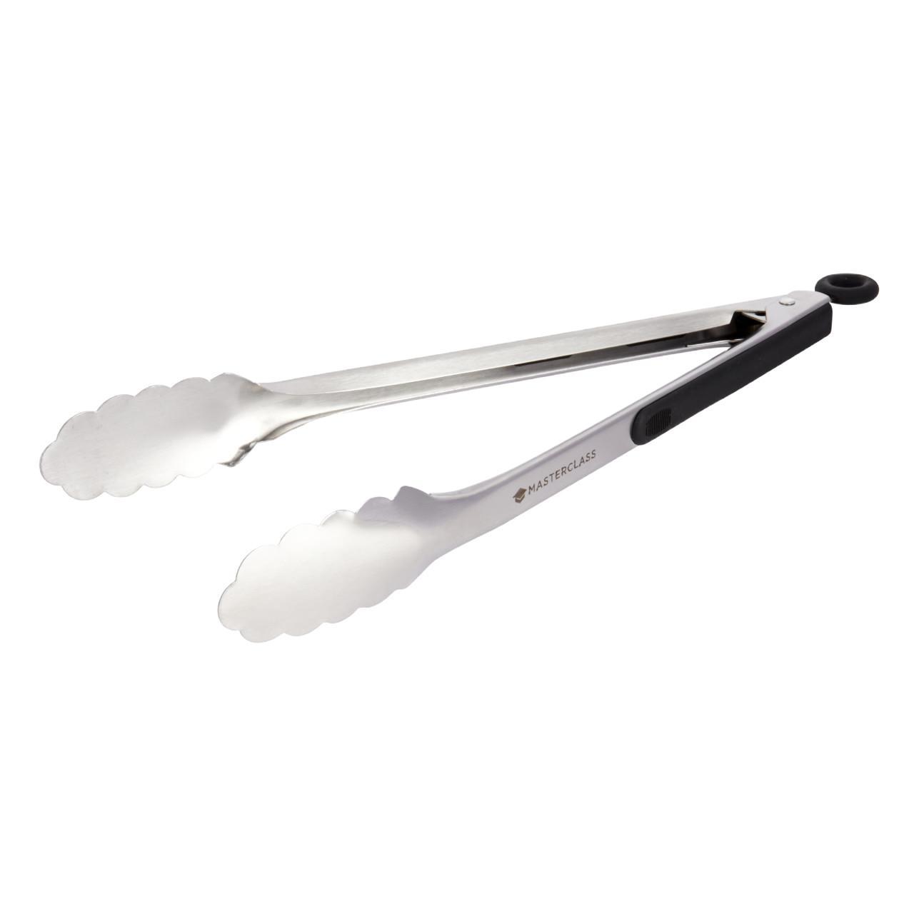 MasterClass Deluxe Stainless Steel 30cm Food Tongs