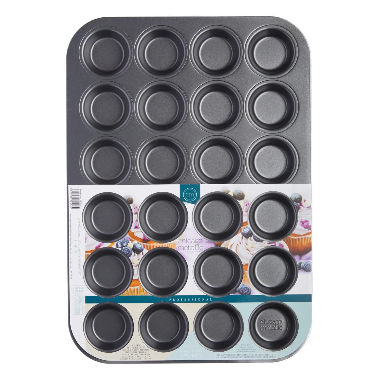 Chicago Metallic Non-Stick 24 Hole Mini Muffin Pan