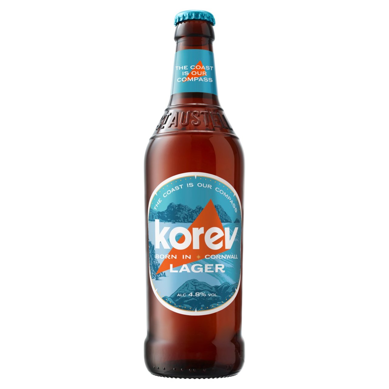 St Austell Brewery Korev Cornish Lager (Abv 4.8%) 500ml