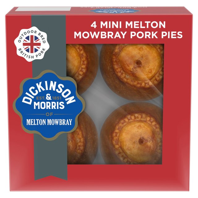 Dickinson & Morris Mini 4 Pork Pies  200g