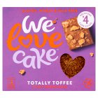 We Love Cake Sticky Toffee Slices x4 158g