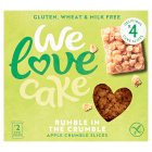 We Love Cake Apple Crumble Slices Delicious Cake Slices x4 156g