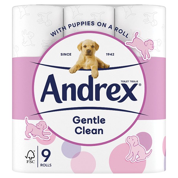 Andrex Family Soft Toilet Tissue 9 per pack