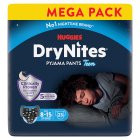 Huggies DryNites Pyjama Pants for Bedwetting Teen Age 8-15 27-57kg Mega Pack x23