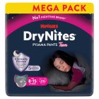 Huggies Drynites Pyjama Pants Teen Girl 8-15 Years 23 Pack