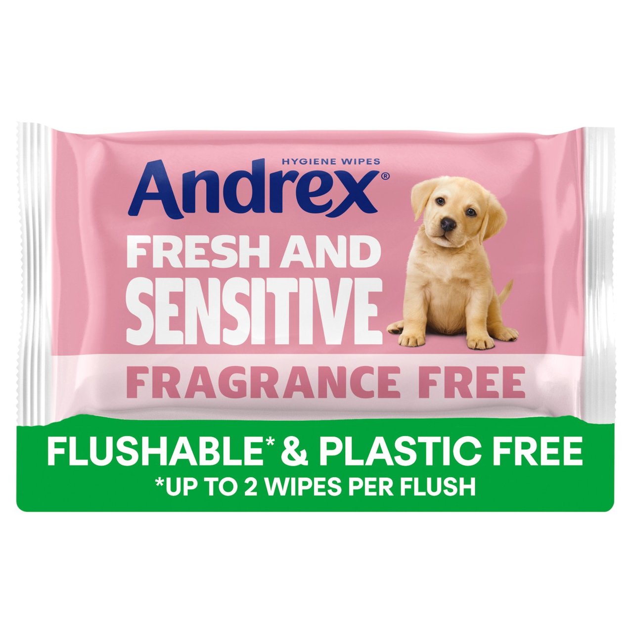 Andrex Fresh & Sensitive Moist Toilet Tissue Flushable Hygiene Wipes x30