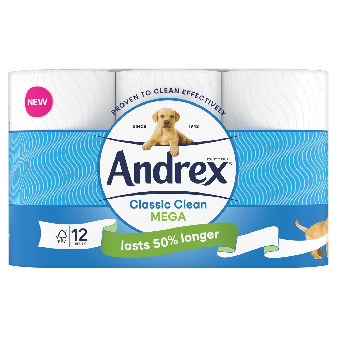 Andrex Classic Clean Mega 12 Roll