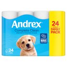 Andrex Complete Clean Toilet Rolls x24