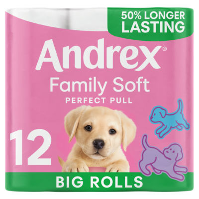 Andrex 12 Family Soft XL Rolls