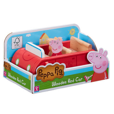 Peppa Pig Wooden Red Car