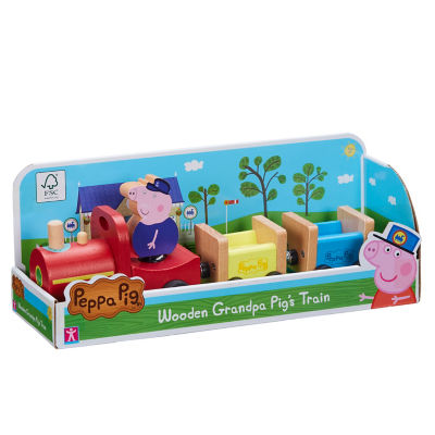 Peppa Pig Wooden Grandpa Pigs Train