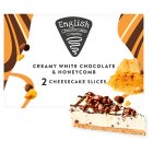 English Cheesecake Company White Chocolate & Honeycomb Cheesecakes 2x107g