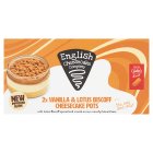 English Cheesecake Company Vanilla & Lotus Biscoff Pots 2x87.5g