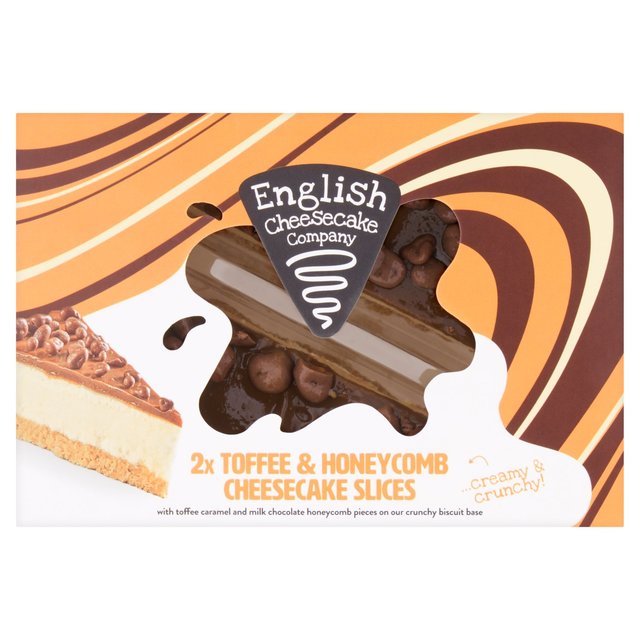 English Cheesecake Company Toffee & Honeycomb Cheesecake Slices x2 214g