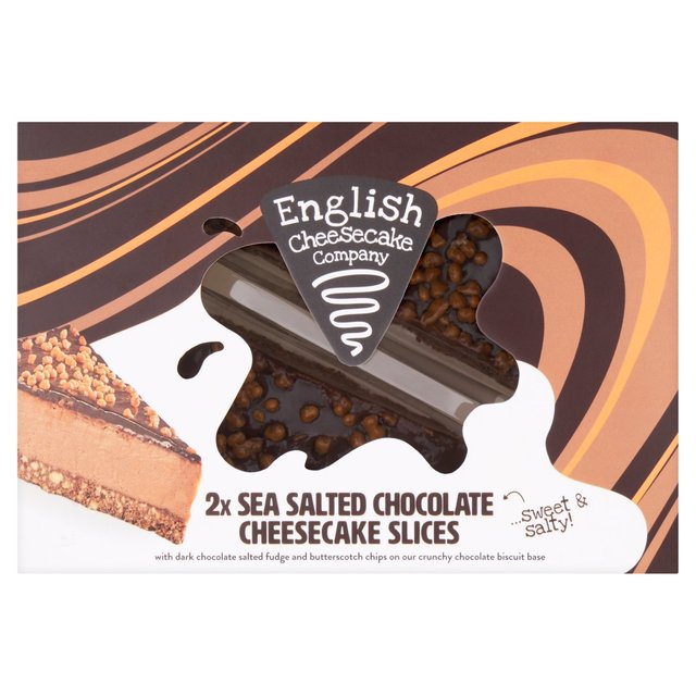 English Cheesecake Company Sea Salted Chocolate Cheesecake Slices x2 214g