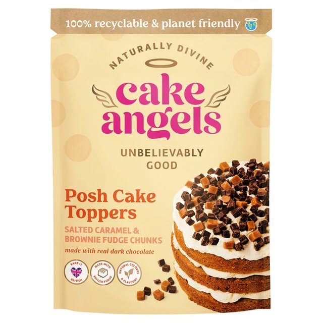 Cake Angels Posh Cake Toppers Salted Caramel Brownie Fudge Chunks  90g