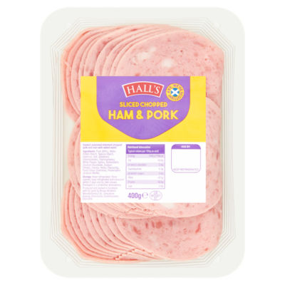 Hall's Sliced Chopped Ham & Pork 400g