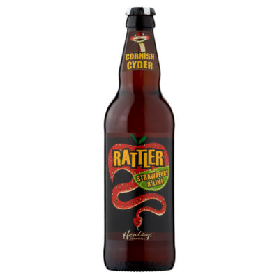 Healeys Cornwall Rattler Strawberry & Lime Cornish Cyder 500ml