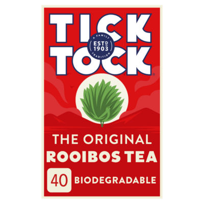 Tick Tock Rooibos Tea Original 40 Bags 90g