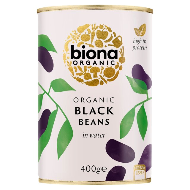 Biona Organic Black Beans in Water No Added Salt or Sugar (400g) 240g