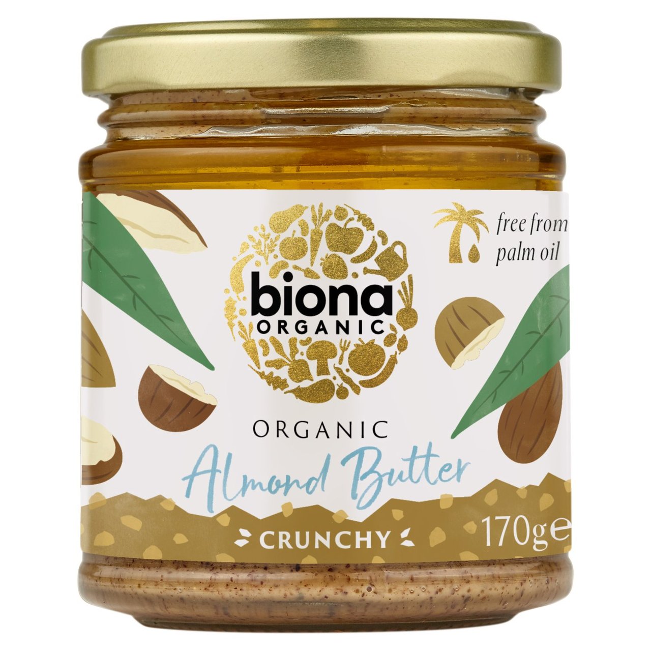 Biona Organic Almond Butter - Crunchy