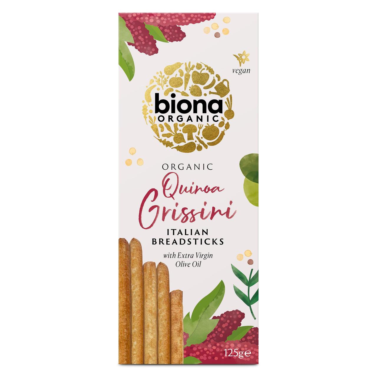 Biona Organic Quinoa Grissini Breadsticks with Extra Virgin Olive Oil