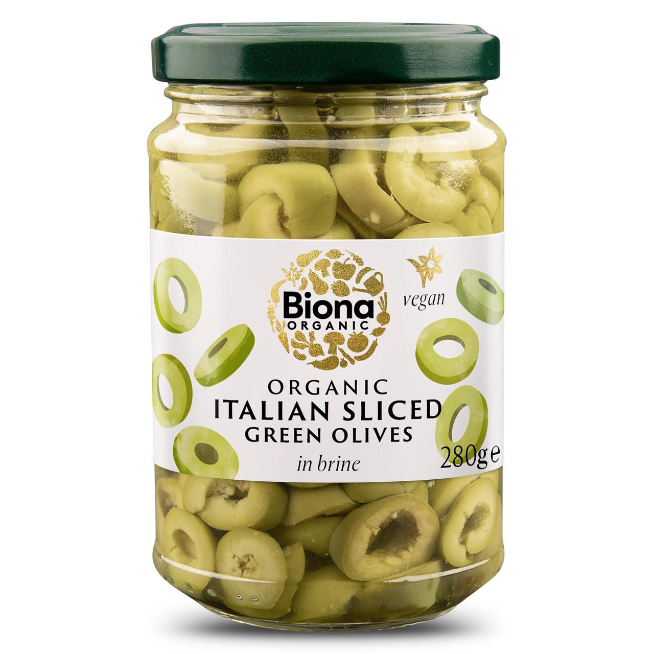 Biona Organic Sliced Green Olives