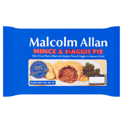 Malcolm Allan Mince & Haggis Pie 230g