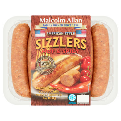 Malcolm Allan American Style Hot & Spicy Sizzlers 500g