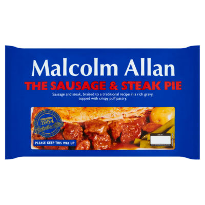 Malcolm Allan The Sausage & Steak Pie 700g