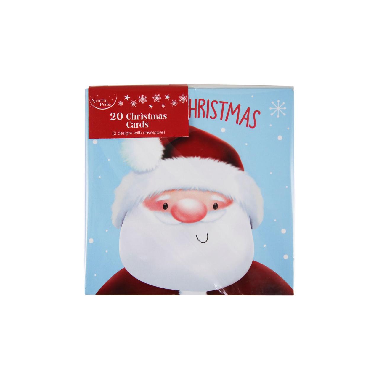 Santa & Reindeer Christmas Card Pack