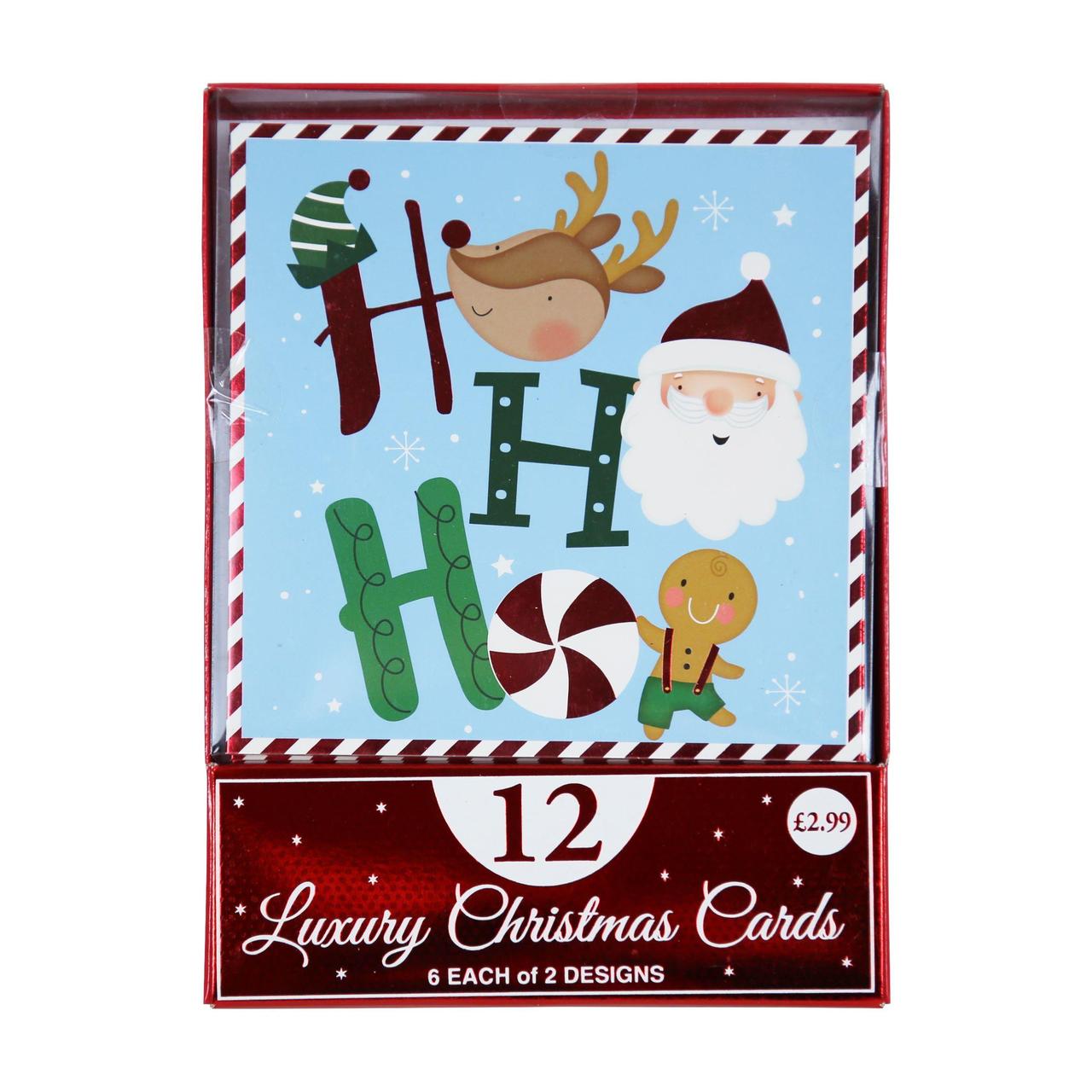 Cute Santa Christmas Card Pack