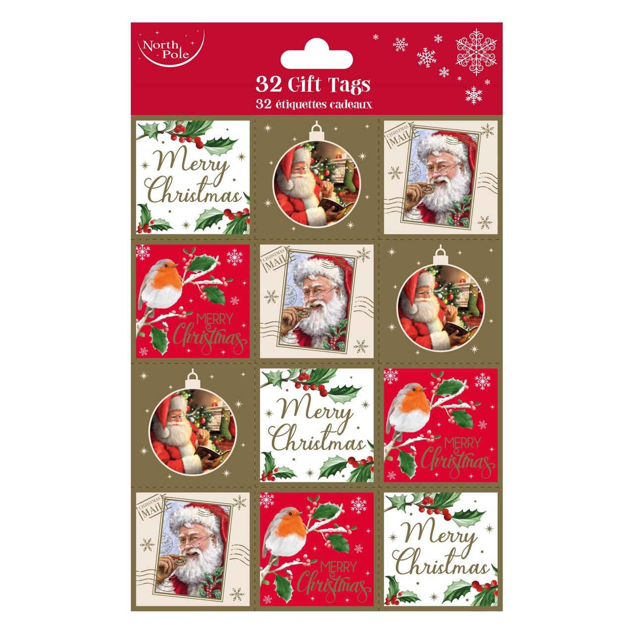 Traditional Christmas Gift Tags