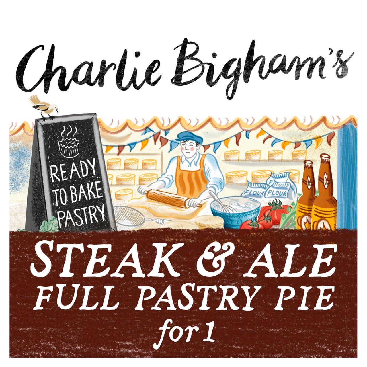 Charlie Bigham's Steak & Ale Full Pastry Pie