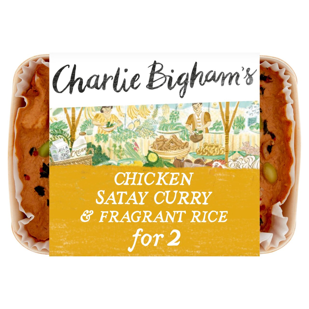 Charlie Bigham's Chicken Satay Curry & Fragrant Rice for 2