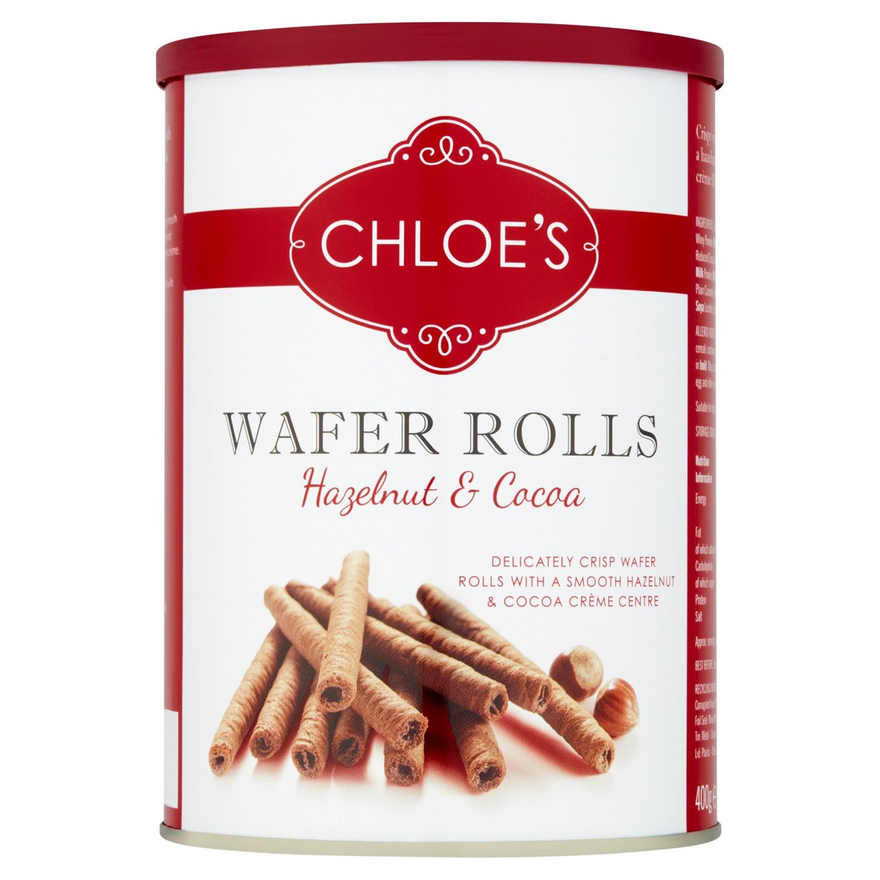 Chloe's Hazelnut & Cocoa Wafer Rolls