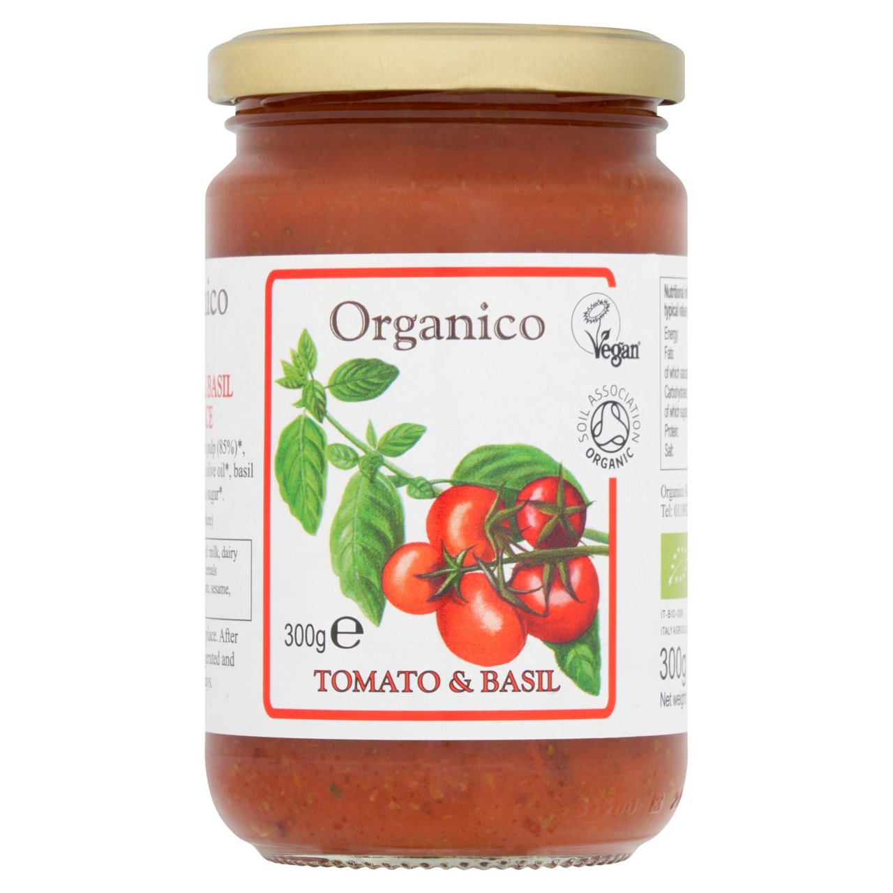 Organico Tomato & Basil Sauce